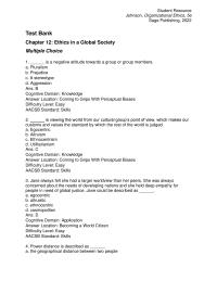 Business Ethics Chapter 12 1 Nations Universal Declaration Human Rights Difficulty Level Easy Standard Skills Based
