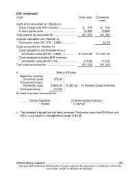 Accounting Chapter 8 Homework The key to this problem is to set up the production cost report to the extent&nbsp;