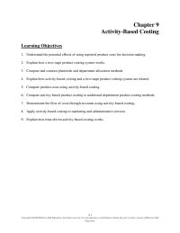 Accounting Chapter 9 Homework Using The Department Allocation Method Company Has Separate Cost Pool For Each department