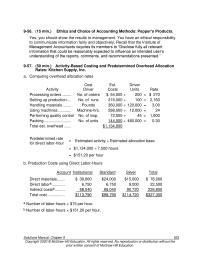 Accounting Chapter 9 Homework Mine THICS And Choice Accounting Methods Peppers Products yes You Should Show