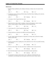 Business Law Chapter 12 1 Dif Easy Obj 124 12 Innovation Seeking Fdi Concerned With The Exploitation
