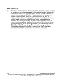 Accounting Chapter 10 Homework Assigning Capacity Costs: Cathy and Tom’s Specialty Ice Cream Company