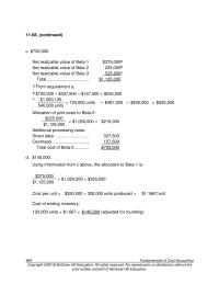 Accounting Chapter 11 Homework Up Sil on b The Net Realizable Value The Byproduct Upsilon Reduces The Joint Costs
