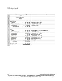 Accounting Chapter 13 Homework S gam pa payments For Variable S gam pa payment Interest Payment Taxes Purchase Equipment Net Cash Flow note