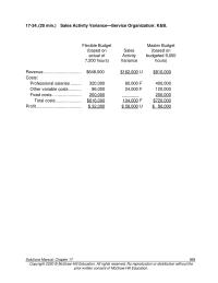 Accounting Chapter 17 Homework U alter natively Because The Variable Overhead Application Rate Percent 5the Standard Price For