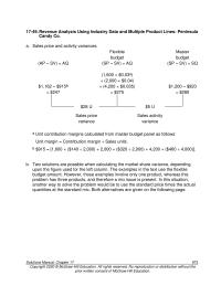 Accounting Chapter 17 Homework&nbsp;The examples in the text use the flexible budget amount
