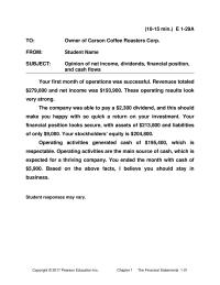 Accounting Chapter 1 Homework Education Inc Min request earl Coffee Roasters Corporation balance Sheet august 31 2016 as sets liabilities cash Office