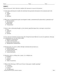 Communications Chapter 1 1 Macmillan page 8 name class date A Noise Self monitoring Feedback&nbsp; Interaction The Transactional