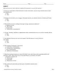 Communications Chapter 4 1 Which These Explains Why Mediated Communication Often Causes Misunderstanding And is interpretation&nbsp;