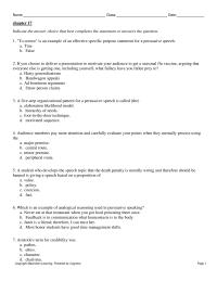 Communications Chapter 17 1 Proposition Policy Proposition Fact What Most Likely The Desired Outcome Sermon Homily