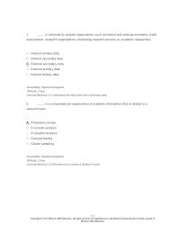 Marketing Chapter 3 1 Collected Outside Organizations Such Federal And State Governments Trade Associations Nonprofit