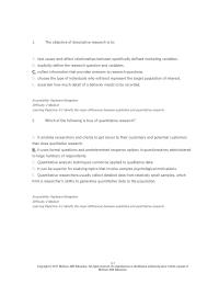 Marketing Chapter 4 1 The Objective Descriptive Research To Test Cause and effect Relationships Between Specifically Defined Marketing