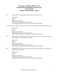 Accounting Chapter 10 1 The most that a shareholder can lose on an investment in a corporation is the amount paid for the shares.
