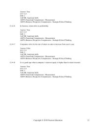Accounting Chapter 12 2 Measurement Business Perspective Competencies Strategic critical Thinking The Ratio That Measures