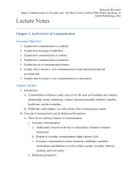 Communications Chapter 1 Homework The Relational Context Dictates How People Attach Different Meanings The Same symbol Situational