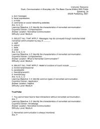 Communications Chapter 4 2 Resource Duck Communication Everyday Life The Basic Course Edition With Public Speaking