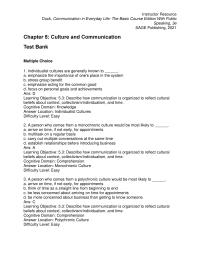Communications Chapter 5 1 Cognitive Domain Comprehension Answer Location Introduction Difficulty Level Easy Smaller Group