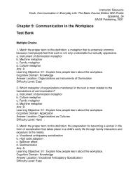 Communications Chapter 9 1 Which The Following Not One Those Ways Workplace Formality hierarchy Workplace Identities Workplace