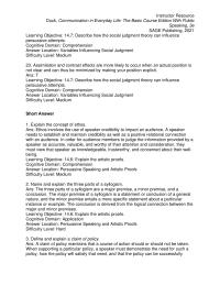 Communications Chapter 14 2 Cognitive Domain Comprehension Answer Location Expository Presentations Difficulty Level Easy How Inductive