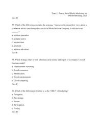 Marketing Chapter 1 2&nbsp;Which strategy refers to how a business earns money and is part of a company’s overall business model