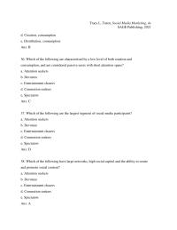 Marketing Chapter 2 2&nbsp;Researchers from Ryerson University in Toronto categorised social media users into passive or active information seekers and passive or active participants&nbsp;
