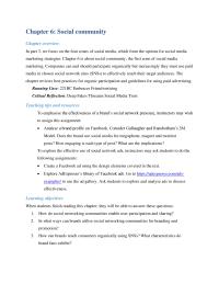 Marketing Chapter 6 Homework Paid Media Social Networks Facebooks Algorithm Based Thousands Variables