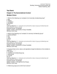Communications Chapter 6 1 Ans Learning Objective 62 Define And Discuss The Concept Role Relationships Across