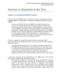 Human Resources Chapter 6 Homework HR department Through The Implementation Employee Self service Creating Employee portals See And Allows