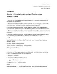 Communications Chapter 9 1 Ans Learning Objective 92 Describe How Empathy And Similarity Affect Intercultural Relationships