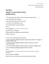 Communications Chapter 10 1 Instructor Resource Neuliep Intercultural Communication Sage Publishing 2021 High High Low Low