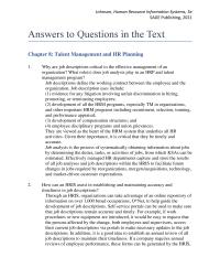Human Resources Chapter 8 Homework HRP Process Discussed This What Types of Data Would You Expect The