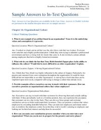 Management Chapter 14 Homework When Enrolled Discovered That This System Trust Permeated The Colleges culture exams Were Proctored