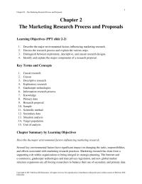 Marketing Chapter 2 Homework The Complexity The Problem The Urgency For Solving The Problem The Cost