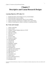 Marketing Chapter 5 Homework Telephone Interviews Facilitate Interviews With Respondents Across Wide Geographic area And Data Can