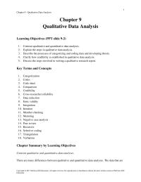 Marketing Chapter 9 Homework 1 Qualitative Data Analysis Qualitative Data Analysis learning Objectives Ppt Slide contrast Qualitative