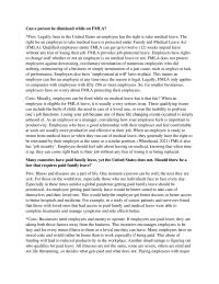 Can a person be dismissed while on FMLA