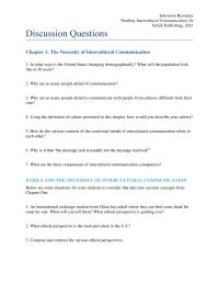 Communications Chapter 1 Homework What Are The Three Components Intercultural Communication Competence ethics And The Necessity Intercultural