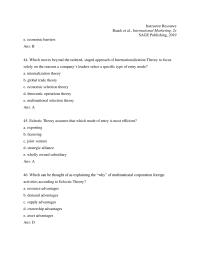 International Business Chapter 4 2 True False Ans 58 Urbanization Occurs During The Takeoff Stage Rostow s Stages