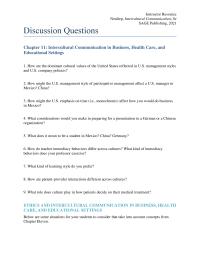 Communications Chapter 11 Homework Educational Settings below Are Some Situations For Your Students Consider That Take Into