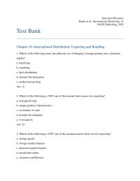 International Business Chapter 14 1 42 Many Competitors Already Exist Market Which Strategy Will Lead Higher Market