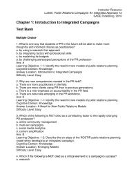 Communications Chapter 1 1 Ro stir Model Research Theory Strategies Reporting Ans Learning Objective 12 Describe The