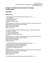 Communications Chapter 2 1 Ans Learning Objective 22 Explain The Importance Each Step The Planning Process