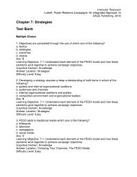 Communications Chapter 7 1 Cognitive Domain Knowledge Answer Location Choosing Your Channels The Peso Model Difficulty