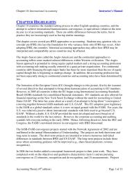 Accounting Chapter 10 Homework The IASB-FASB convergence projects started with the Norwalk Agreement of 2002 and are reaffirmed in the annual Memorandum of Understanding