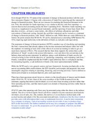 Accounting Chapter 13 Homework&nbsp;There have been questions raised, however, relative to the classification of interest and dividends under SFAS No. 95