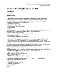 Human Resources Chapter 11 1 Ans Learning Objective 112 Understand Typical Compensation Practices And The Role The