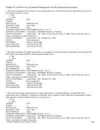 Finance Chapter 1 1 National Standards United States Bus prog Reflective Thinking State Standards United States Disc