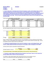 Finance Chapter 6 Homework Goodman Moves With The Market And Landry Moves Counter The Market So