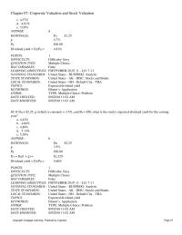 Finance Chapter 7 3 Standards United States Default City Tb a Topics Expected Cap Gains Yield Keywords