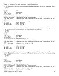 Finance Chapter 10 1 Disc Capital Budgeting And Cost Capital Local Standards United States Default City